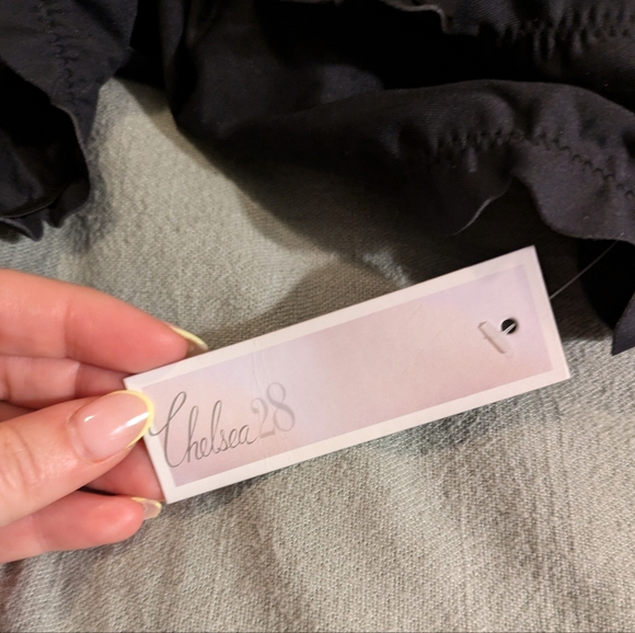 NWT Chelsea28 Black Scalloped Ruffle Cut Bikini Bottom (XXL) - Picture 3 of 7